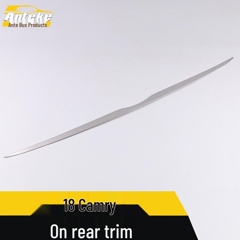 Compatible Camry Rear Trim Upper Decorative Stainless Steel Strip - Fits 18 Models
