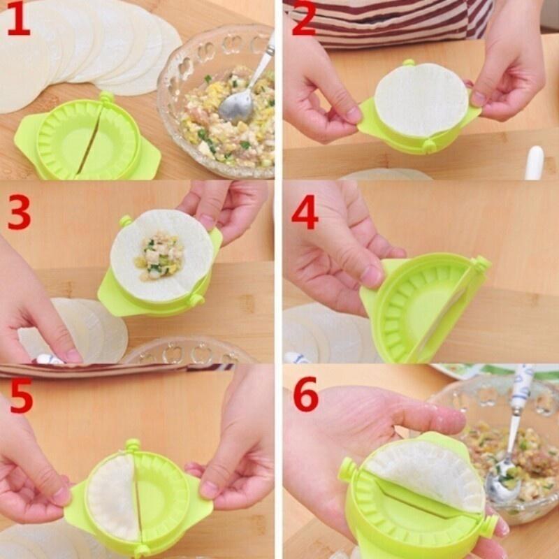 6/4/2pcs DIY Dumpling Mould Dough Press Dumplings Tool Jiaozi Maker Device Dumpling Machine Maker 3 Colors