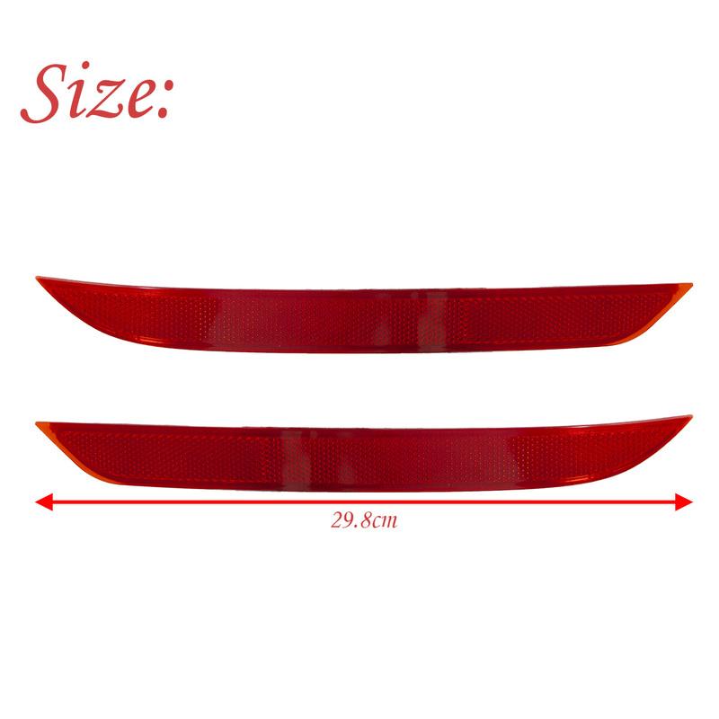 2 Pcs Rear Left and Right Bumper Reflector Light Set For Honda Accord 2016-2017 Brake Lamp HO1185111 33505T2AA11 33555T2AA11