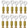12 шт. Игла-позиционер для кожаного шва, Ручные DIY-булавки для позиционирования кожи, Иглы-позиционеры для кожи, Инструменты для фиксации краев изделий из кожи, Игла-фиксатор