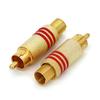 2 шт. Металлический корпус RCA штекер Золотой Красный Черный Пружинный тип AV Аудио Видео Разъем Пайка DIY Кабельные Аксессуары