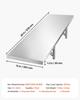 VEVOR Stainless Steel Shelf 305 x 1219 mm Foldable Wall Mount Floating Shelf, Heavy-Duty Commercial Shelves with Brackets, 136 kg Capacity