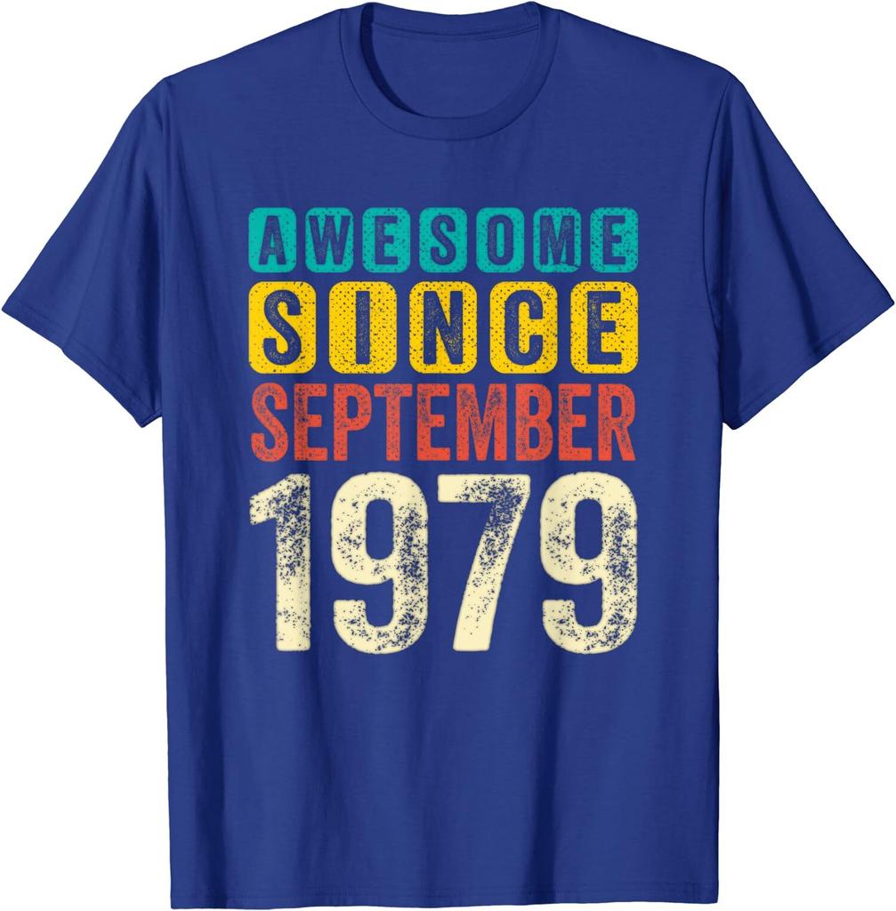 Birthday Awesome Since September 1979 Old Bday Gift Unisex T-Shirt