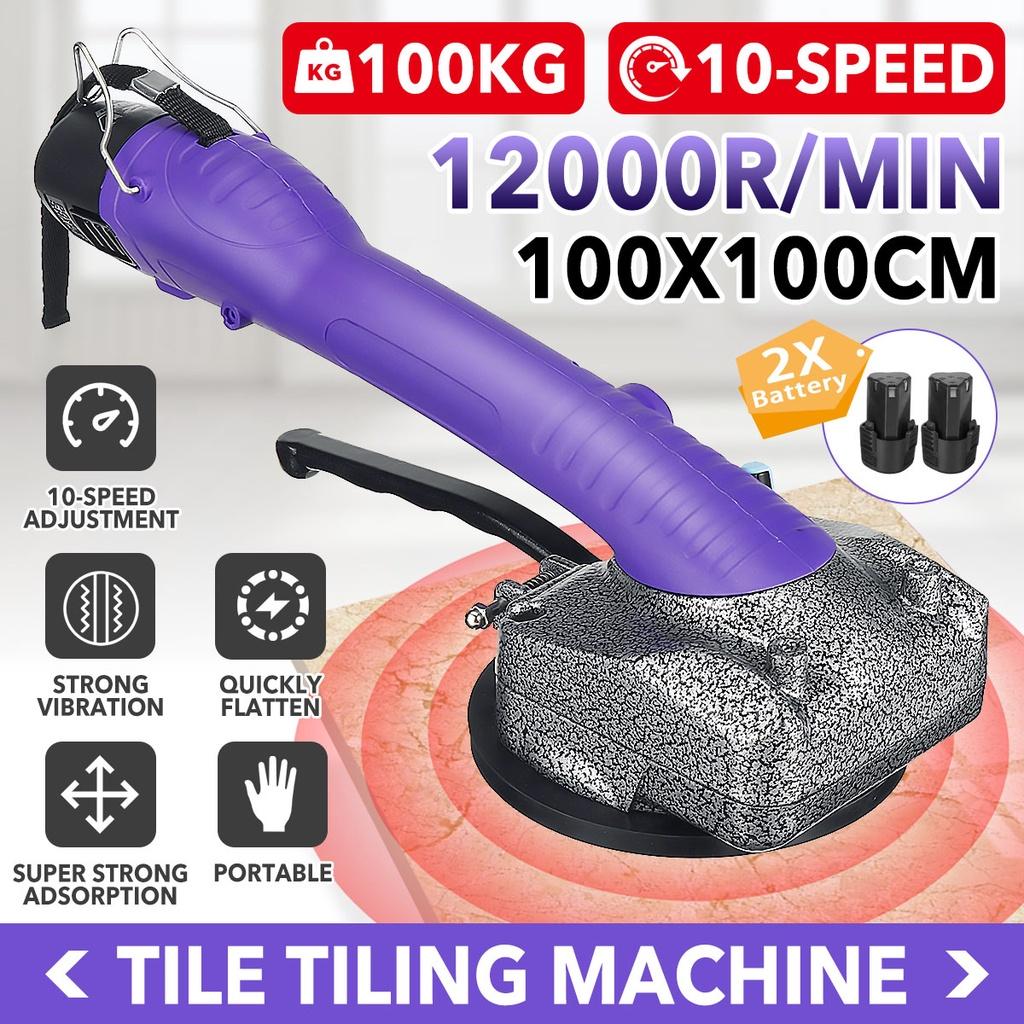 110V~240V 50-60HZ Tiling Tiles Machine Ceramic Tile Vibrator Suction Cup Automatic Floor Vibrator Adjustable Tiles Leveling Tool 1000W