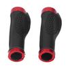 Mountain Bike Grips PP TPR Nonslip Safe Cellular Surface Ergonomic Design Metal Sides Bike Handlebar Grips Red