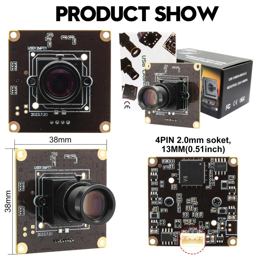 ELP 120FPS USB-камера 12MP 4K Камера для гольф-свинга с узким полем зрения 25 мм M12 для промышленного модуля Raspberry Mac OS, Высокоскоростной объектив, Компьютеры,