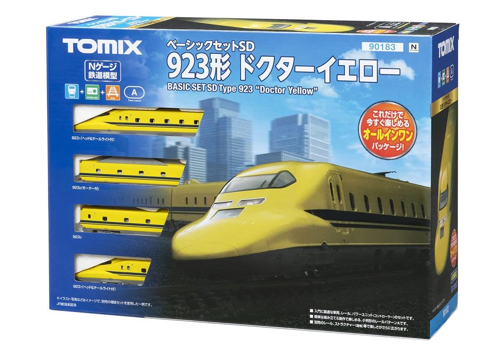 Базовый набор TOMYTEC TOMIX N Gauge SD 923 Type Doctor Yellow 90183 Набор для ознакомления с железнодорожной моделью