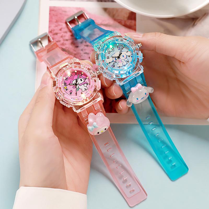 1 шт. Sanrio Кавайный Мультяшный Аниме LED Часы Очаровательная Куроми Мелоди Пудинг Пес Подарки на День Рождения и Рождество День Благодарения Подарок Игрушка