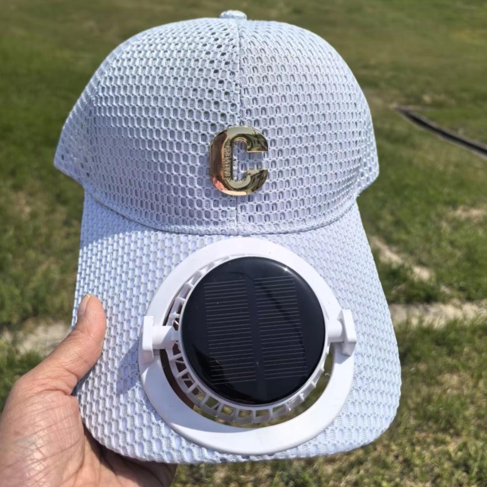 Quick Dry Solar Fan Hat USB Charging Sun Protection Caps New Baseball Cap  Summer