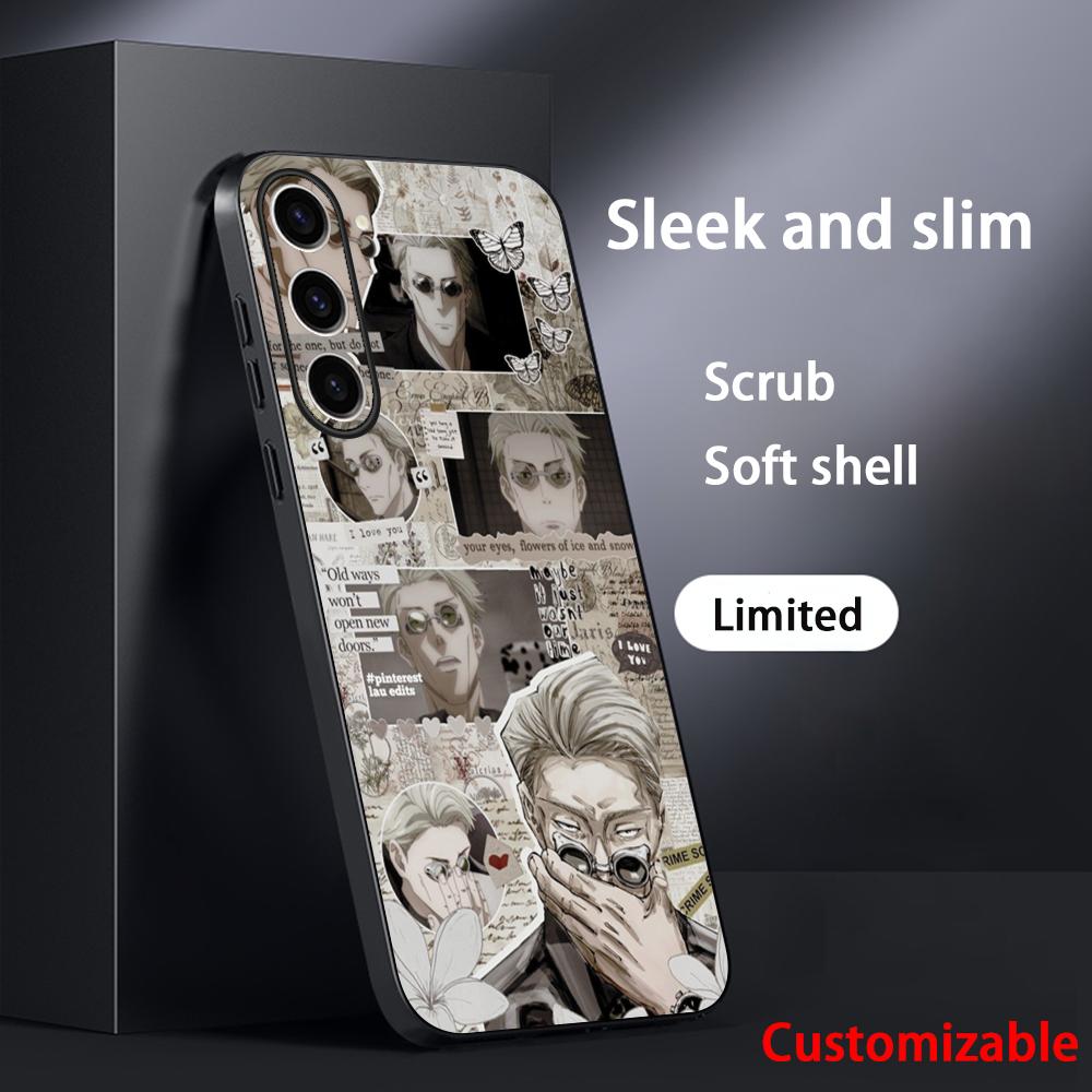 Чехол для телефона Jujutsu Kaisen Кэнто Нанами аниме Для Samsung Galaxy S26 S25 S24 S23 S22 S21 Plus Ultra Note20 Мягкий Черный