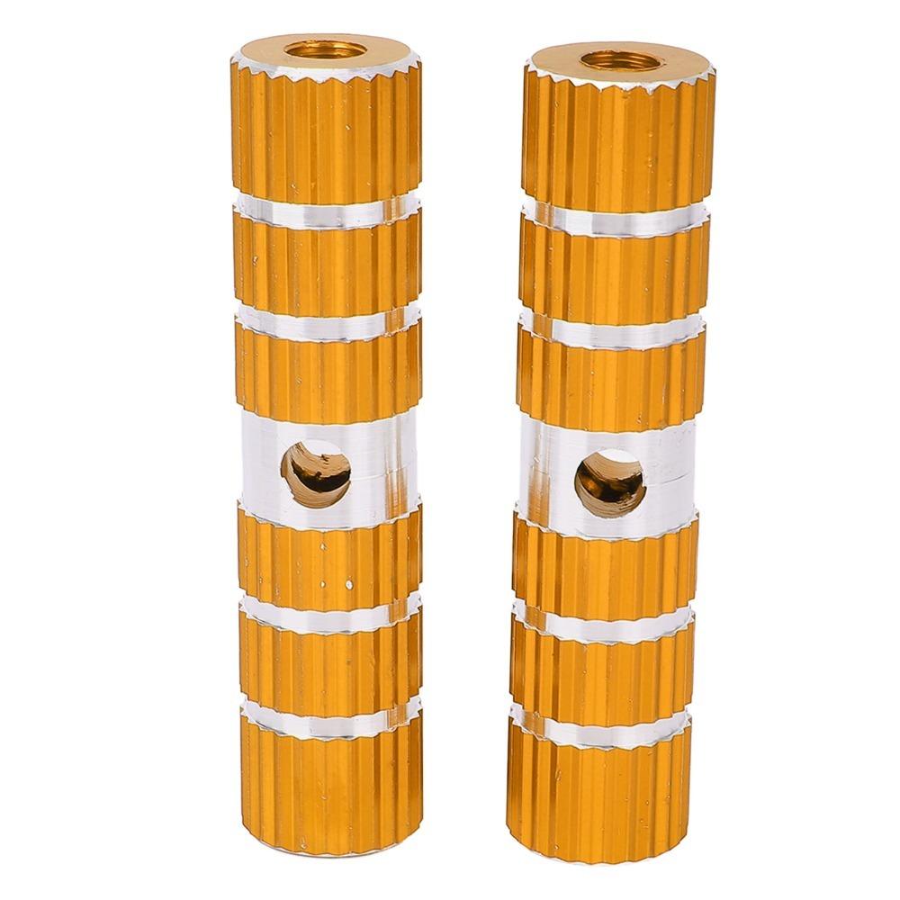 1 Pair 100mm Bike Pegs Aluminum Alloy Rear Bike Pegs Bicycle Foot Pegs Cycling Replacement Part