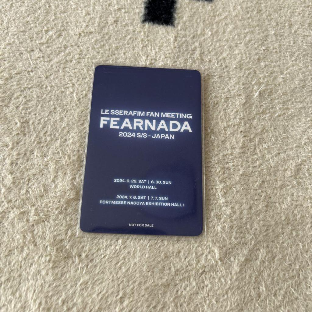 [USED] LE SSERAFIM Trading Card Chaewon Venue Limited Aichi Live Bonus Lucera