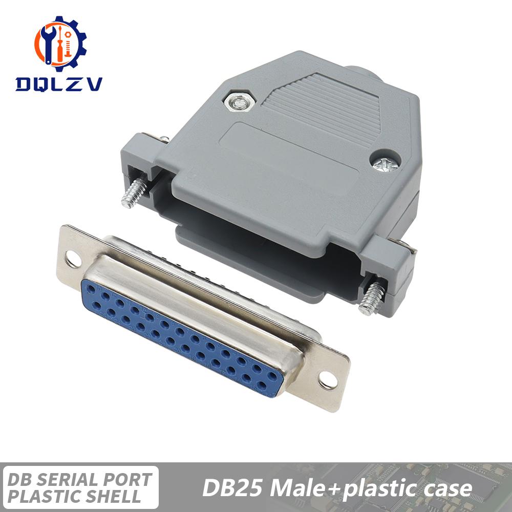 DB15 DB25 DB9 DB37 Параллельный Последовательный Порт Female/Male Паяный Разъем+Пластиковая Сборная Оболочка 37 9 15PIN VGA Адаптер