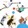 6-Pack Durable Silicone Flying Discs for Dogs, Lightweight Chew-Resistant Outdoor Training Toy Set