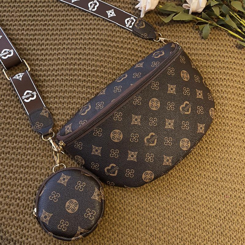 Двухсекционная поясная сумка, сумка через плечо, сумка кросс-боди, новый стиль, женская сумка через плечо