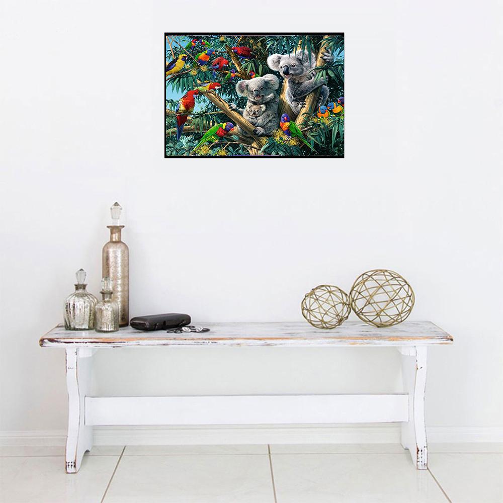 Полный квадратный круглый 5D алмазная живопись Коала Мозаика Пейзаж Вышивка крестом Кристалл Алмазная вышивка украшение дома живопись