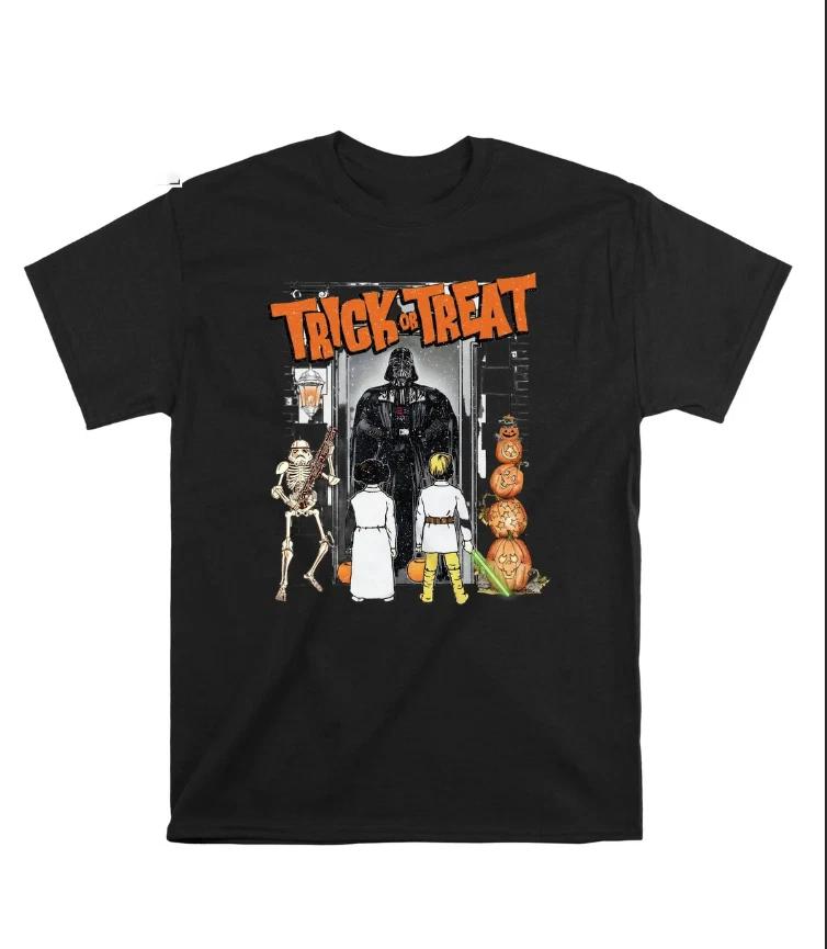 Trick Or Treat Princess Leia Luke Halloween Tshirt