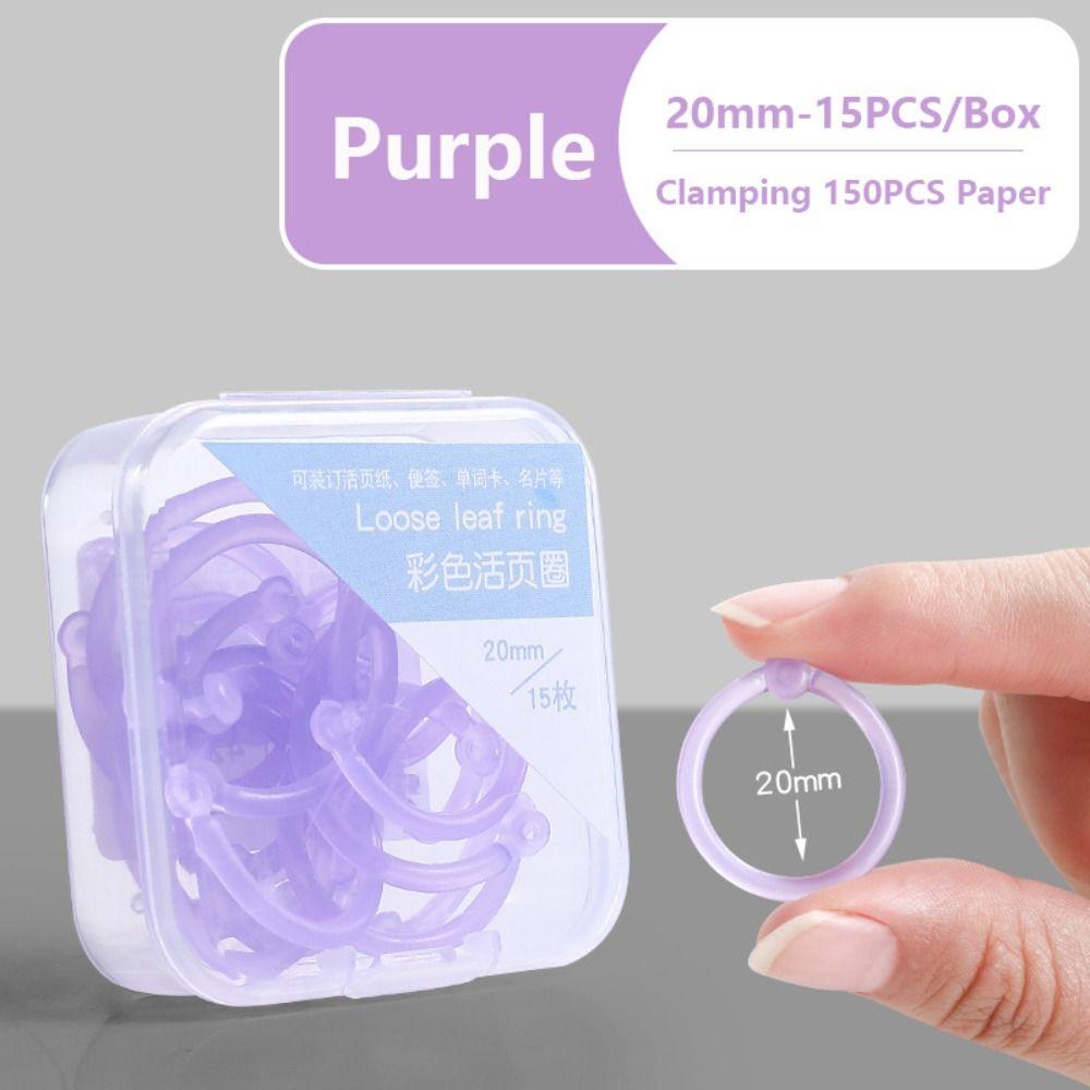 DIY Loose Leaf Paper Buckle Multi-Function Loose-leaf Book Hoops  School Office