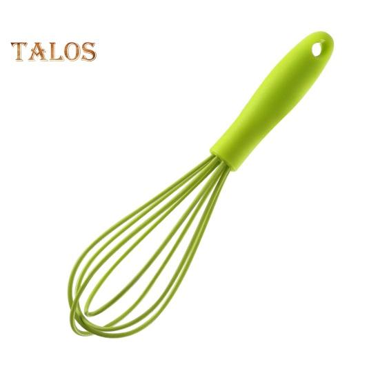 Силиконовый венчик для взбивания яиц, ручной венчик для яиц с нескользящей ручкой, ручные проволочные венчики с силиконовым покрытием для смешивания, приготовления пищи, перемешивания