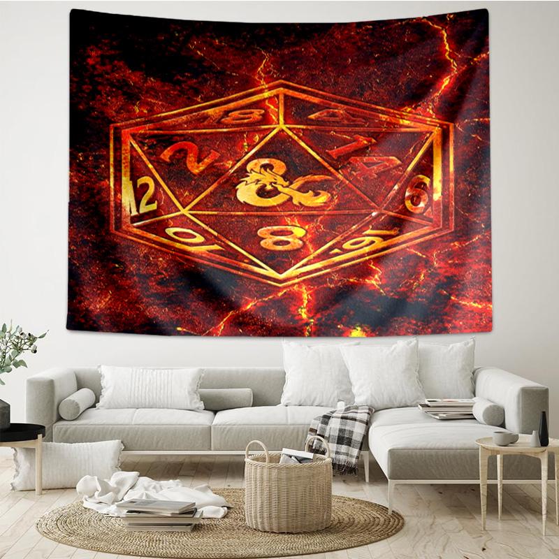 Dungeons & Dragons Tapestry Hanging for Bedroom,Livingroom, Playroom,Decor Art Room Wall Tapestry Holiday and Birthday Gifts