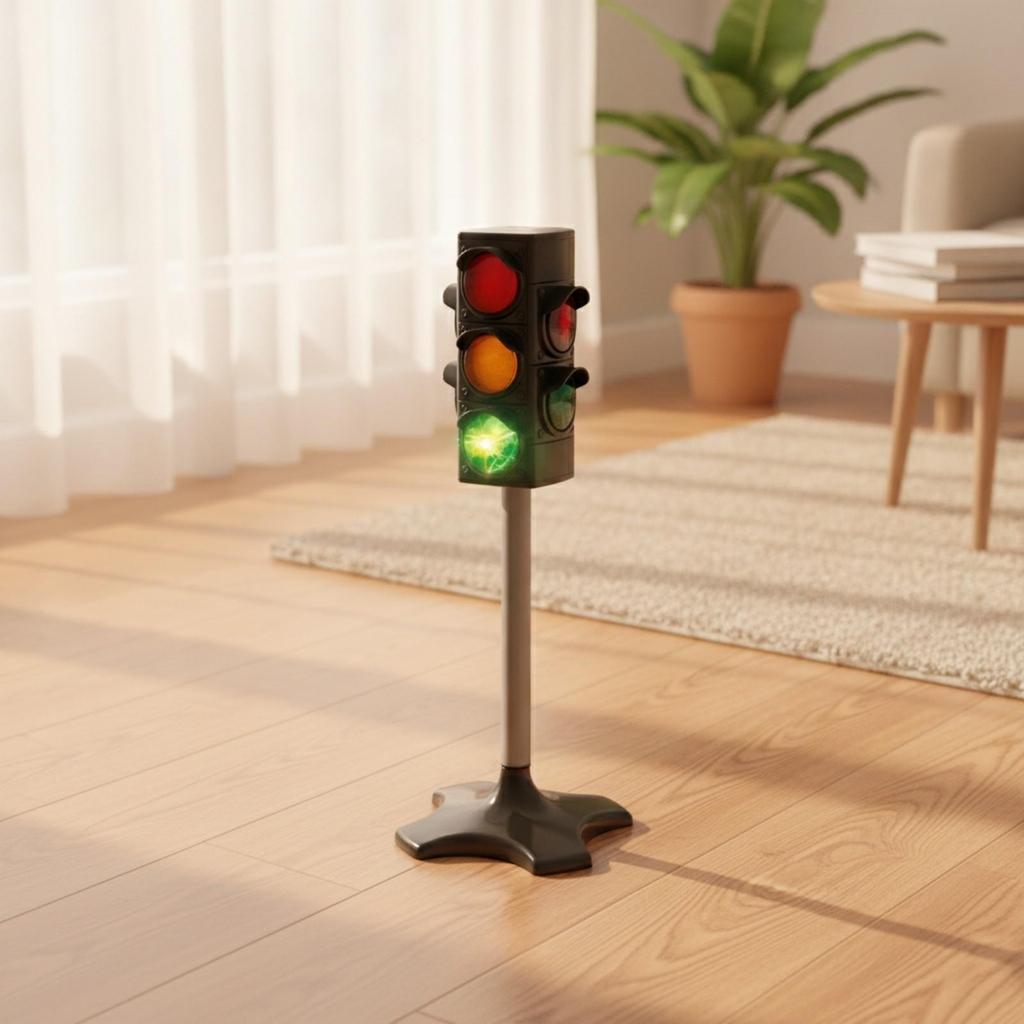 Traffic Light Toy Simulation Lamp Interactive for Preschool