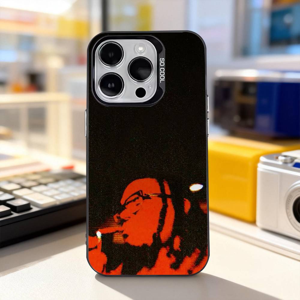 L-Lucki Рэпер Близнецы Крутой Для iPhone 11,12,13,14,15,16,17,Pro,Max,Plus,E,Air,Mini Чехол для телефона IMD Матовый Черный