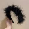White Bridal Headwear Luxury Feather Hairband Fashion Wedding Headdress  Hair Accessories
