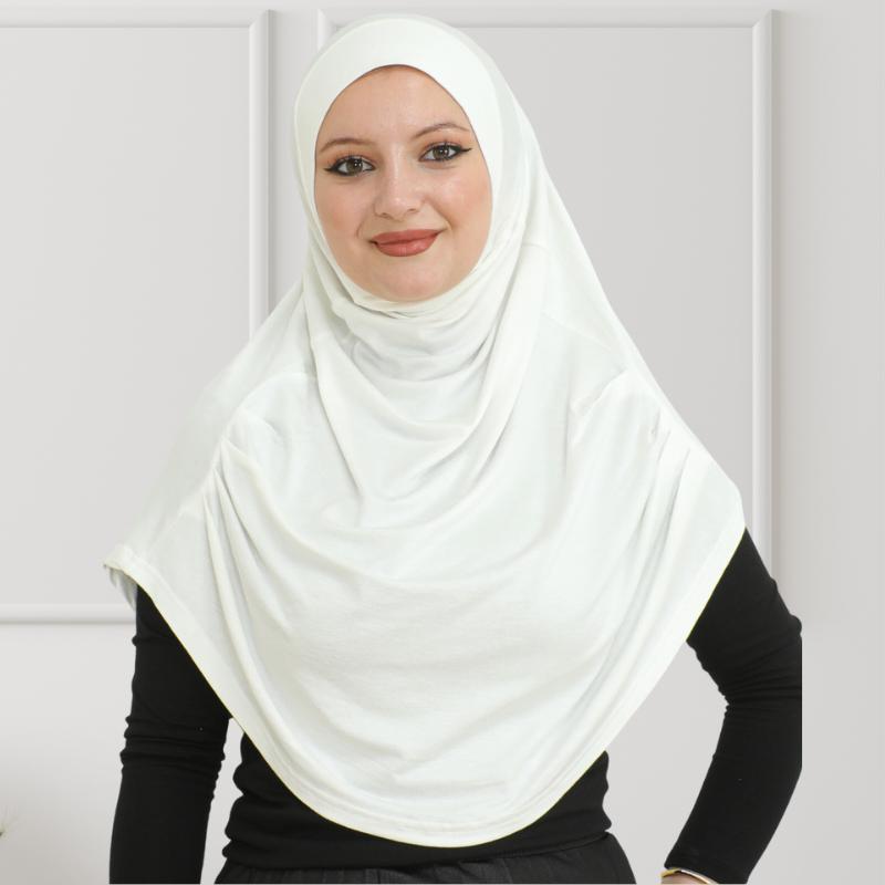 Готовый к ношению хиджаб для женщин, мгновенный тюрбан, мягкий мусульманский шарф для молитвы, длинные хиджабы, исламская одежда, трикотажная абайя