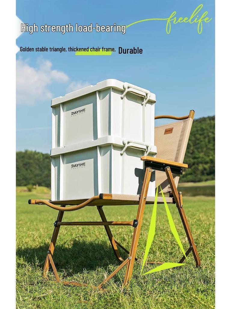 Minimalist Portable Carbon Steel Folding Chair for Outdoor Camping and Picnics