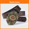 Ремень в китайском стиле с пряжкой из сплава, винтажный богемный, этнический культурный художественный
