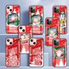 Рождественский мультяшный снеговик стеклянный чехол для Apple iPhone 14 13 11 12 Pro 7 XR X XS Max 8 6 6s Plus SE 2022 закаленный телефон Tampa
