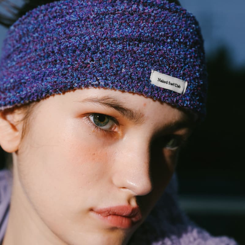 Повязка на голову Naked Surf Club N.S.C из махровой ткани (фиолетовый)