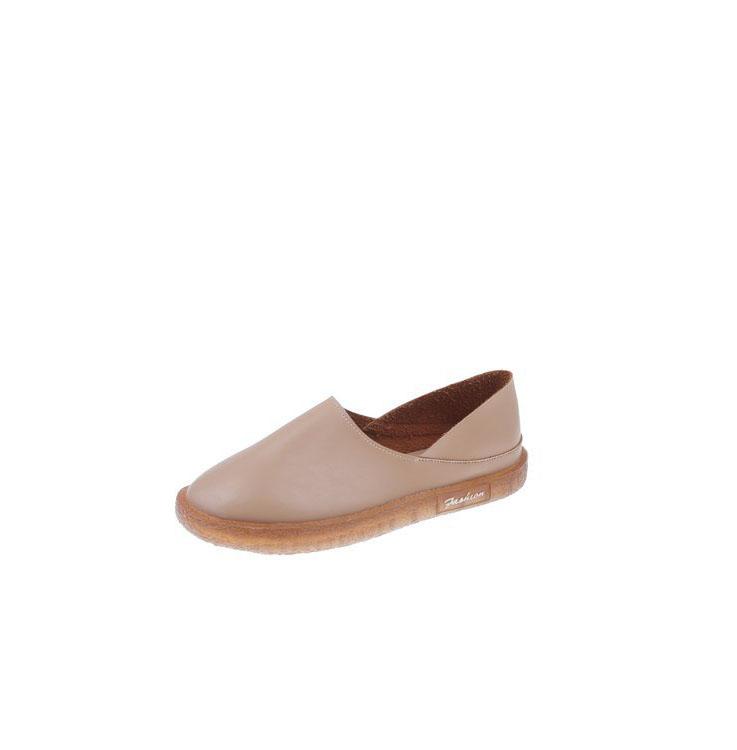 Slip-on Retro Single Shoes Small Leather Shoes Grandma Shoes Women's Flat