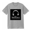 Technics Headphone Logo Tshirt Summer Casual Cotton Tee Oversized Streetwear Tops Vintage Graphic Print Unisex Unisex Unisex