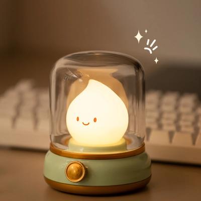 Новый мини настольный милый ночник креативный USB перезаряжаемый портативный мультяшный настольный светильник кофейный декор для спальни отеля