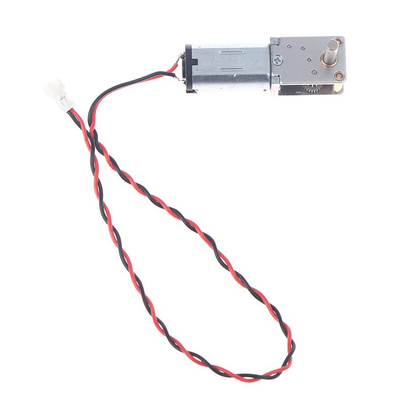 Мини N30 редукторный двигатель DC 3В-6В 12 об/мин Одинарный длинный вал Низкая скорость Высокий крутящий момент Червячный Полностью металлический редукторный двигатель Прямоугольный Робот