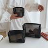 Новые сетчатые прозрачные косметички, маленькие, большие, прозрачные, черные, косметичка, портативный дорожный органайзер для туалетных принадлежностей, сумка для хранения помады