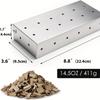 Stainless Steel Smoker Box for Gas BBQ, Wood Chip Smoker, Meat Smoker, Outdoor Cooking Tool, No Power Required Bbq Accessories