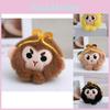 Charming Monkey Plush Toy Sun Wukong Keychain Adorable Decor Soft Pp Cotton Material