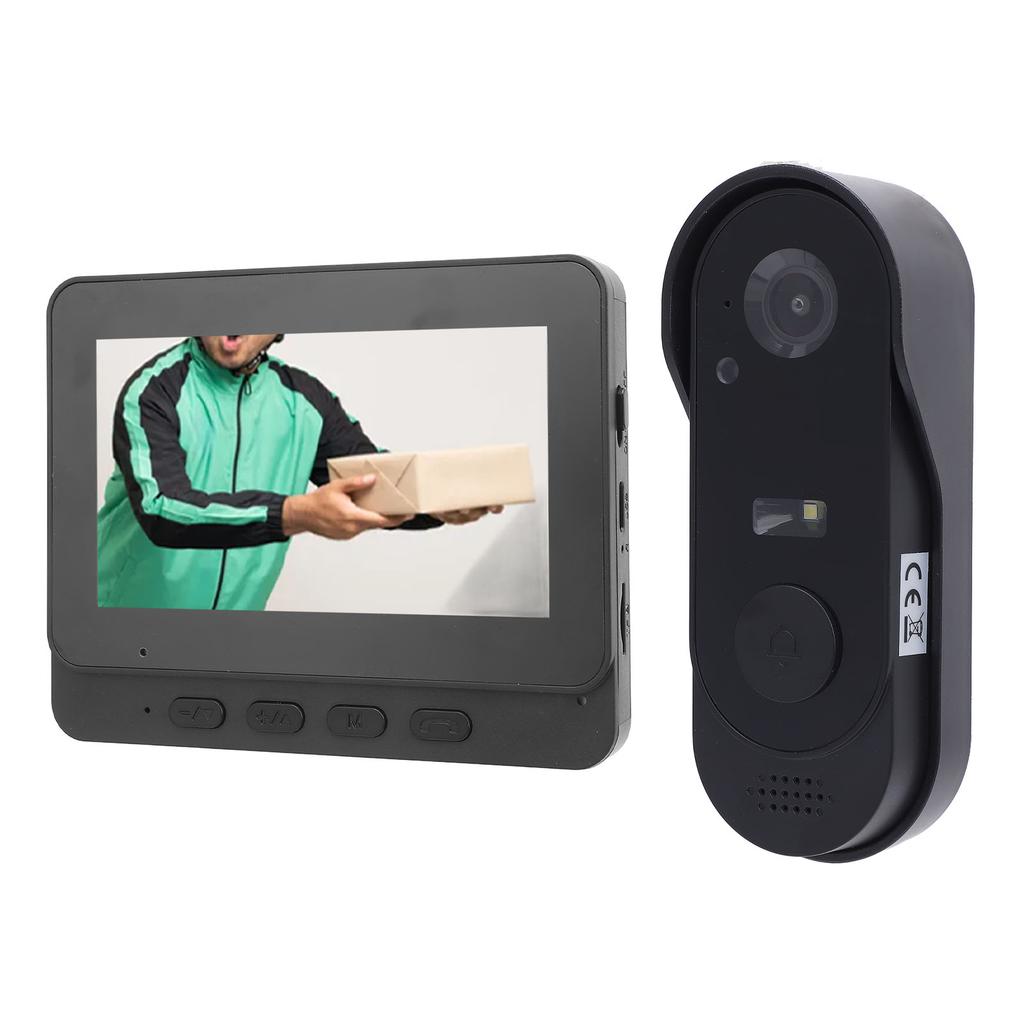 2.4G WiFi Видеодомофон Система Двусторонняя Связь 120 градусов Угол Обзора Водонепроницаемая Камера Дверного Звонка с