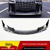 Комплект для модификации переднего бампера Alphard 2015-2023 с бамперами SC и яркими полосами Mona Lisa