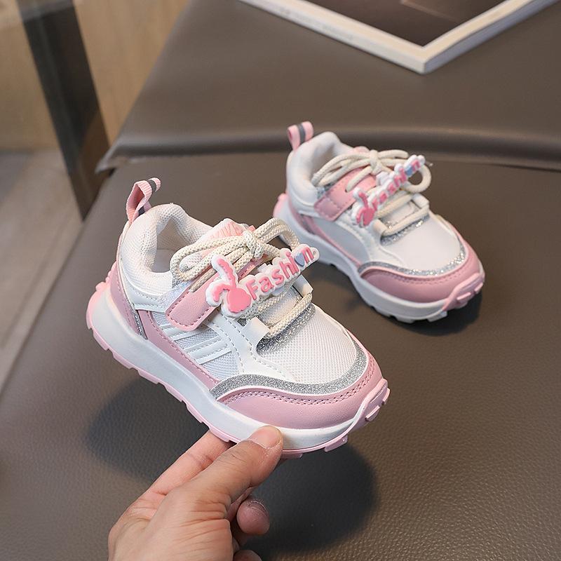 Spring and Autumn Children's Sneakers Boys Breathable Mesh Shoes Girls Outdoor Running Shoes