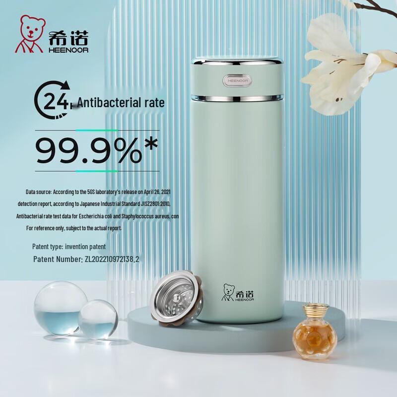 Heenoor Master Edition 316L Stainless Steel Antibacterial Insulated Cup, 420ml