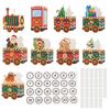 24 Empty Advent Calendar Boxes To Fill Red Green Christmas Train Gift Boxes 24 Days of Christmas Countdown Calendar for Xmas Party Decoration