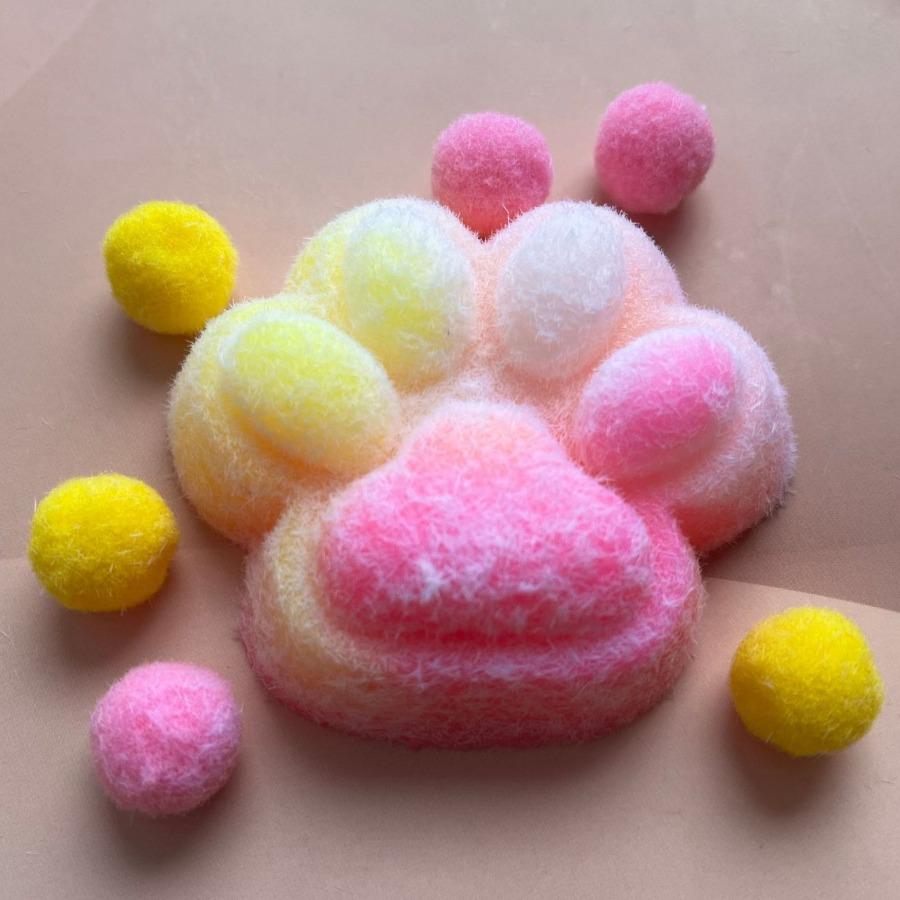 New Cat Paw Mochi Taba Squishy Fidget Toy Cute Cat Paws Toys Slow Rebound Decompression Toy Reduce Stress Kids Toys Gifts