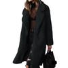 Повседневная Модная Теплая Куртка Женское Пальто Классическое Однотонное Пальто Женское Зимнее Плюшевое Пальто