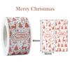 120 шт. прямоугольные наклейки с золотой фольгой, наклейки Rose Gold Merry Christmas, этикетки-печати для подарков, наклейки для отправки, для украшения конверта