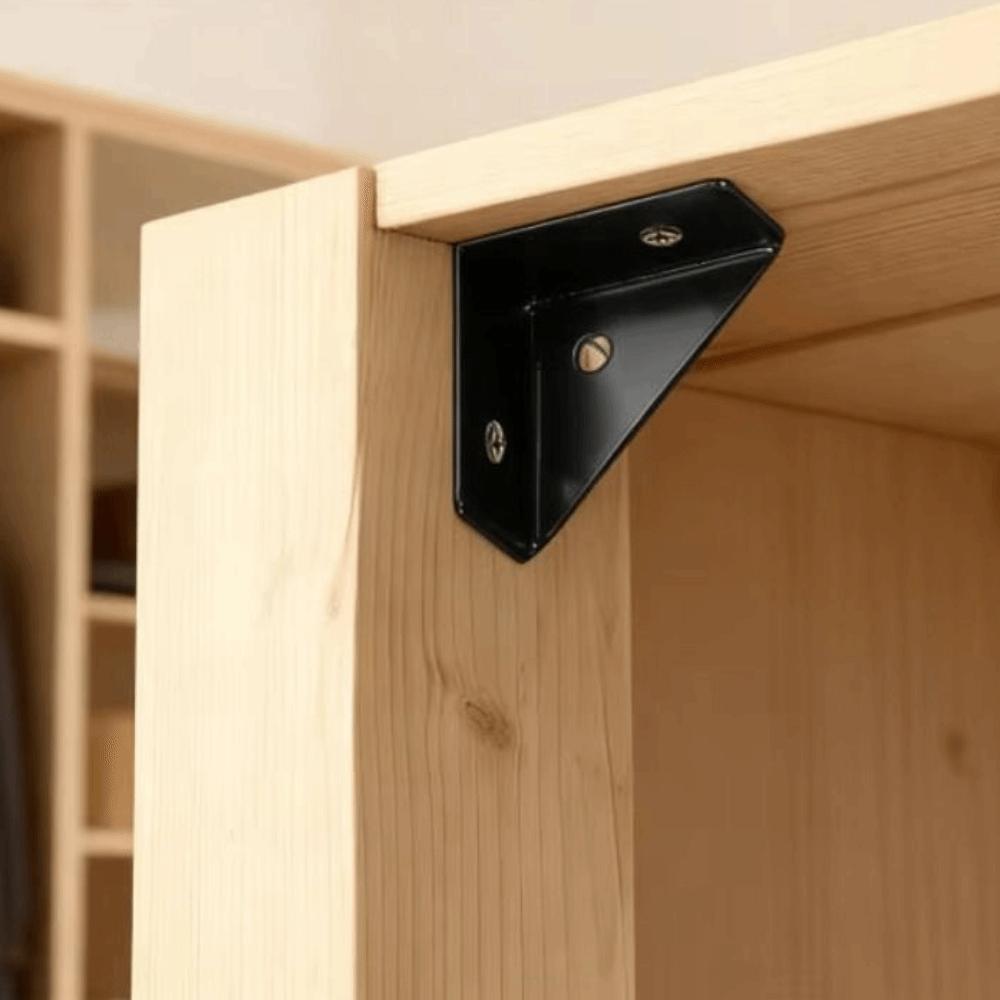 8pcs Heavy Duty Steel Right Triangular Angle Thicken Support Corner Stand Furniture Hardware