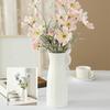 Imitation Ceramic Plastic Vase Budget-friendly Decorative Plastic White Vase Flower Arrangement Decoration