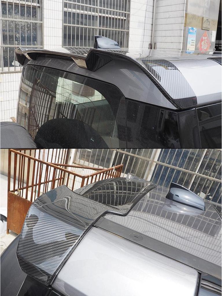2022 Land Rover Defender 110 No-Drill Carbon Fiber Tail Wing Roof Modification
